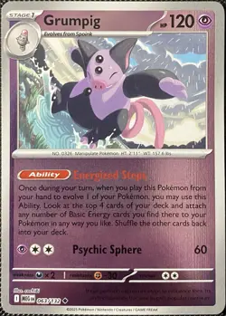 Grumpig 063/132 Me01: Mega Evolution Reverse Holo - Pokemon Card - Image 1