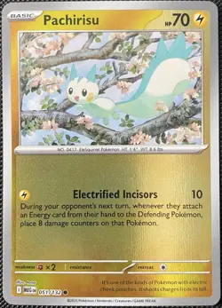 Pachirisu 051/132 Me01: Mega Evolution Reverse Holo - Pokemon Card - Image 1