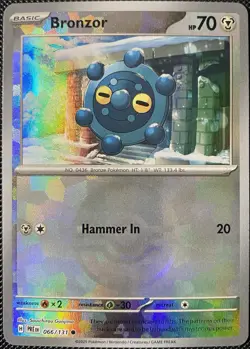 Bronzor (Poke Ball Pattern) 066/131 Sv: Prismatic Evolutions Holo - Pokemon Card - Image 1
