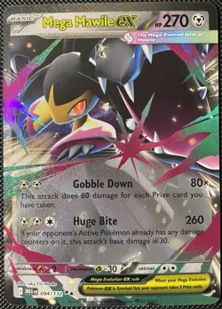 Mega Mawile ex 094/132 Me01: Mega Evolution Holo - Pokemon Card - Image 1