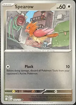 Spearow 102/132 Me01: Mega Evolution Reverse Holo - Pokemon Card - Image 1