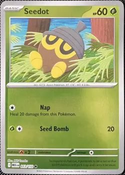 Seedot 013/132 Me01: Mega Evolution Reverse Holo - Pokemon Card - Image 1