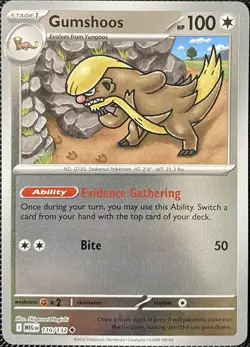Gumshoos 110/132 Me01: Mega Evolution Reverse Holo - Pokemon Card - Image 1