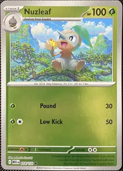 Nuzleaf 014/132 Me01: Mega Evolution Reverse Holo - Pokemon Card - Image 1