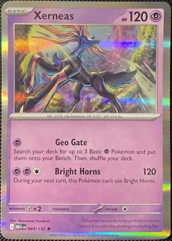 Xerneas 064/132 Me01: Mega Evolution Holo - Pokemon Card - Image 1