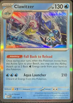 Clawitzer 038/132 Me01: Mega Evolution Holo - Pokemon Card - Image 1