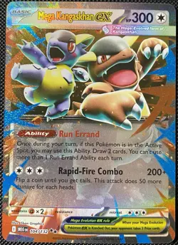Mega Kangaskhan ex 104/132 Me01: Mega Evolution Holo - Pokemon Card - Image 1