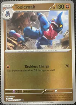 Toxicroak 079/132 Me01: Mega Evolution Reverse Holo - Pokemon Card - Image 1