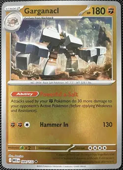 Garganacl 084/132 Me01: Mega Evolution Reverse Holo - Pokemon Card - Image 1