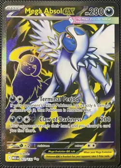 Mega Absol ex 161/132 Me01: Mega Evolution Holo - Pokemon Card - Image 1