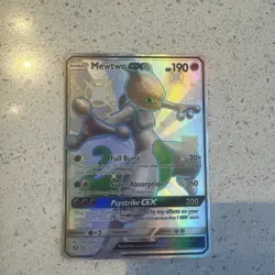 Pokemon Mewtwo GX SV59/SV94 Full Art Holo Shiny Vault Shiny Holo Rare Card - Image 1