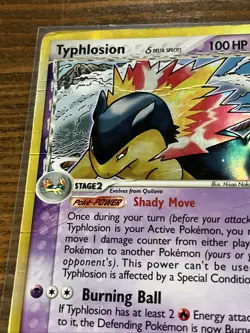 Pokemon TCG Typhlosion EX Dragon Frontiers Holo Rare Card 12/101 - Image 2