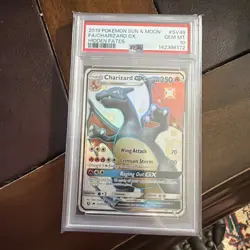 2019 Pokemon TCG S & M Hidden Fates #SV49 Full Art Charizard Gx PSA 10 GEM MINT - Image 2