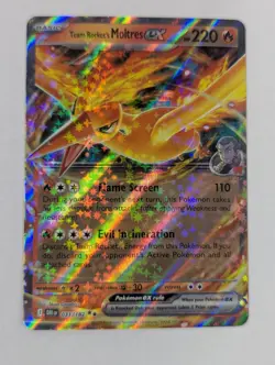 Team Rocket's Moltres ex 031/182 Sv10: Destined Rivals Holo Pokemon TCG NM - Image 1