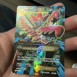 2016 Pokemon Mega Scizor EX Full Art Ultra Rare Holo Breakpoint 120/122 - Image 3