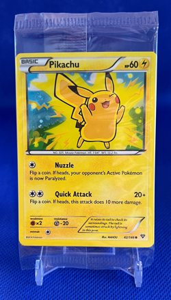 Pokemon Card - Pikachu XY 42/146 - Holo - Movie Promo - Factory Sealed - Image 1