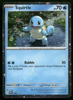 Squirtle (Cosmos Holo) 048 Holo P Scarlet & Violet Promo Pokemon NM - Image 1