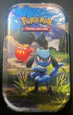 Pokemon TCG Mega Evolution Ascended Heroes Riolu & Dartrix Mini Tin NEW SEALED - Image 1