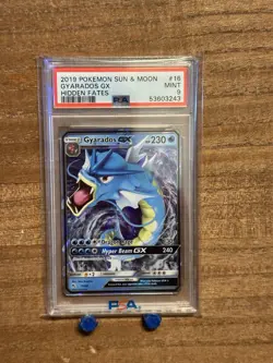 2019 Pokemon SM Hidden Fates Gyarados GX #16/68 PSA 9 - Image 1