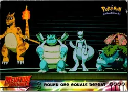 Pokemon TCG Round One Equals Defeat Pokemon Topps Mewtwo Strikes Back 26 - Image 1