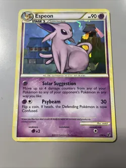 Pokemon TCG Espeon 2/90 Cracked Ice Foil Holo Rare Lightly Played - Image 1