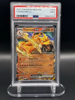 2023 POKEMON SV 151 - MEW EN #006/165 CHARIZARD EX PSA 9 - Image 1
