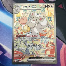 Cinccino EX 119/086 Pokemon TCG Chaos Rising Special Illustration Rare Holo NM - Image 1