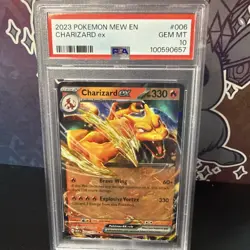 Pokemon Charizard ex 006/165 Scarlet & Violet 151 Double Rare Holo PSA 10 - Image 1