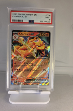Pokemon TCG 2023 SV 151 Charizard ex 006/165 Double Rare Holo PSA 9 - Image 1