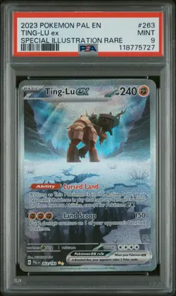 PSA 9 Ting-Lu Ex Special Illustration Rare Pokemon Pal En-Paldea Evolved 263 - Image 1
