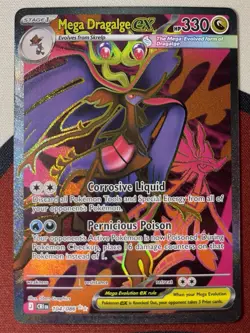 Mega Dragalge ex 104/086 Ultra Rare ME04: Chaos Rising Pokemon NM/M - Image 1