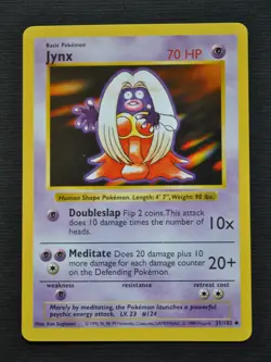 Jynx #31 / 102 SHADOWLESS Base Set - NM - Pokemon 1999 TCG WOTC Vintage - Image 1