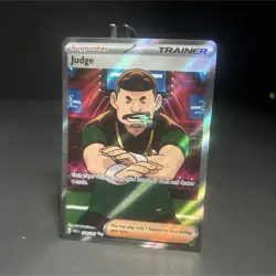 Pokemon TCG Judge Full Art Ultra Rare Holo SV Paldean Fates 228/091 English - Image 1