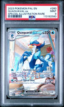 2023 Pokemon Paldea Evolved #260 Quaquaval Ex Special Illustration Rare PSA 9 - Image 1