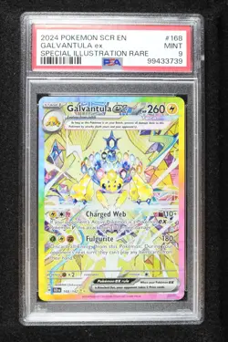 PSA 9 2024 POKEMON SCR EN-STELLAR CROWN SPECIAL ILLUSTRATION RARE GALVANTULA EX - Image 1