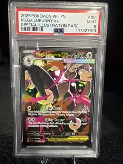 Pokemon Mega Lopunny ex Phantasmal Flames Special Illustration Rare #128 PSA 9 - Image 1