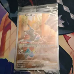 Mimikyu SVP 075 Sealed Black Star Promo Pokemon Paldean Fates ETB Holo NM - Image 1