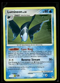 Lumineon 11/123 Mysterious Treasures Rare Holo Pokemon - Image 1