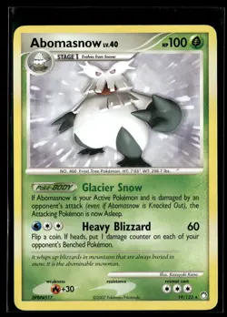 Abomasnow 19/123 Mysterious Treasures Rare Pokemon - Image 1