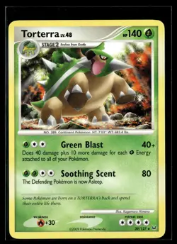 Torterra 39/127 Platinum Rare Pokemon - Image 1