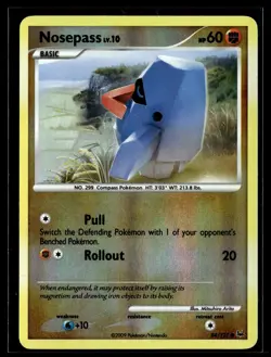 Nosepass 84/127 Platinum Reverse Holo Common Pokemon - Image 1