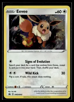 Eevee SWSH042 SWSH Black Star Promo Pokemon - Image 1