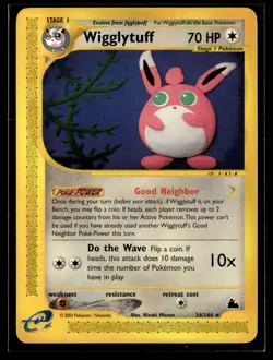 Wigglytuff 34/144 Skyridge Rare Pokemon - Image 1