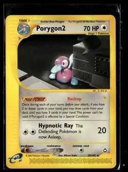 Porygon2 28/147 Aquapolis Rare Pokemon - Image 1