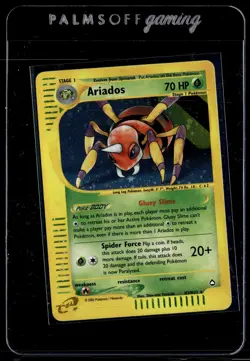 Ariados H3/147 Aquapolis Rare Holo Pokemon - Image 1