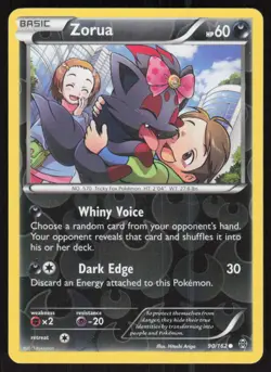 Zorua 90/162 Common BREAKthrough Pokemon Reverse Holo Lightly Played - Image 1