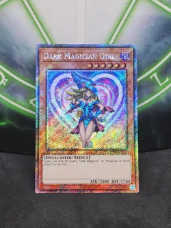 Yugioh Dark Magician Girl RA03-EN123 Platinum Secret Rare 1st Edition NM - Image 1