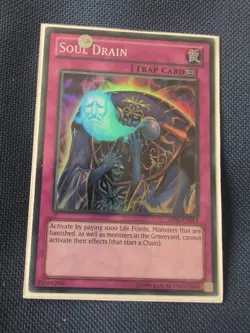 Yugioh Soul Drain AP04-EN013 Super Rare LP - Image 1