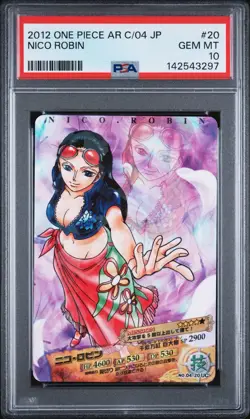 PSA 10 2012 ONE PIECE AR CARDDASS 04 JP NICO ROBIN - Image 1