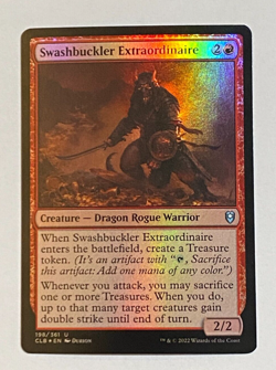 MTG CLB Battle for Baldur's Gate Foil Swashbuckler Extraordinaire - Uncommon - Image 1
